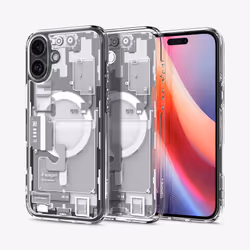 Spigen Ultra Hybrid Zero One (MagFit) 6.7" Housse Transparent, Blanc