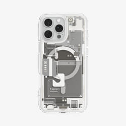 Spigen Ultra Hybrid Zero One (MagFit) 6.3" Housse Titane, Transparent, Blanc