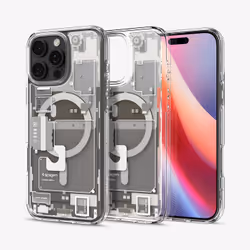 Spigen Ultra Hybrid Zero One (MagFit) 6.3" Housse Titane, Transparent, Blanc