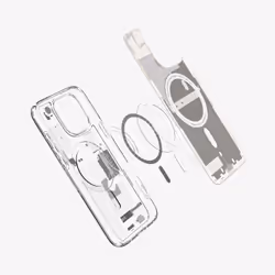 Spigen Ultra Hybrid Zero One (MagFit) 6.3" Housse Titane, Transparent, Blanc