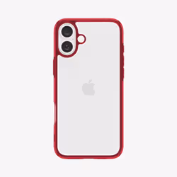 Spigen Ultra Hybrid, Housse, Apple, iPhone 16, 15,5 cm (6.1"), Rouge, Transparent
