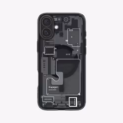 Spigen Ultra Hybrid Zero One (MagFit), Housse, Apple, iPhone 16, 15,5 cm (6.1"), Noir, Translucide