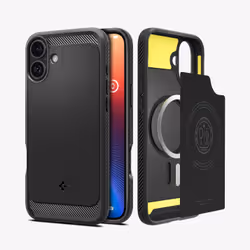 Spigen Rugged Armor (MagFit) 6.1" Housse Noir