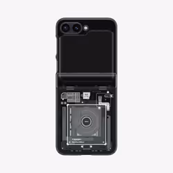 Spigen Ultra Hybrid Pro Zero One, Housse, Samsung, Galaxy Z Flip 6, 17 cm (6.7"), Noir, Gris
