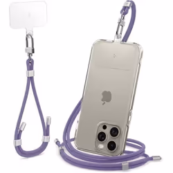 Dragonne - Spigen - Ensemble de sangles universelles - Violet foncé - Réglable - Dacron tressé