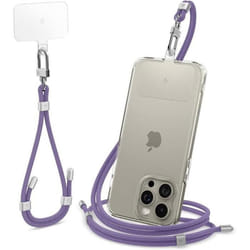 Dragonne - Spigen - Ensemble de sangles universelles - Violet foncé - Réglable - Dacron tressé
