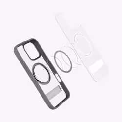 Spigen Ultra Hybrid S (MagFit) 6.9" Housse Gris, Transparent