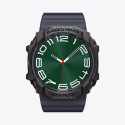Spigen Rugged Armor, Emplacement, Smartwatch, Noir, Samsung, Galaxy Watch Ultra (47mm), Polyuréthane thermoplastique (TPU)