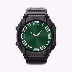 Spigen Rugged Armor Pro, Bande, Smartwatch, Noir, Samsung, Galaxy Watch 7 (44mm), Polyuréthane thermoplastique (TPU)