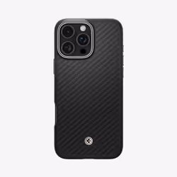 Spigen Enzo Aramid, Housse, Apple, iPhone 16 Pro, 16 cm (6.3"), Noir