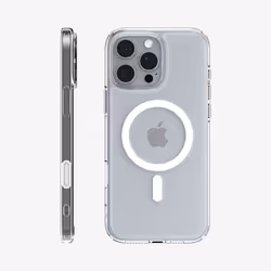 Spigen Ultra Hybrid T (MagFit), Housse, Apple, iPhone 16 Pro, 16 cm (6.3"), Transparent, Blanc