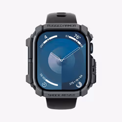 Spigen Rugged Armor, Emplacement, Smartwatch, Gris foncé, Apple, Apple Watch 10 (42mm), Polyuréthane thermoplastique (TPU)