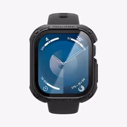 Spigen Tough Armor, Emplacement, Smartwatch, Noir, Apple, Apple Watch 10 (46mm), Polycarbonate (PC), Polyuréthane thermoplast ...