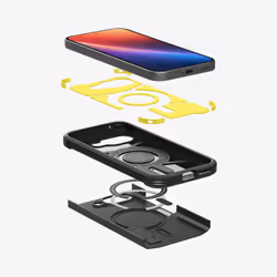 Spigen Tough Armor AI (MagFit) coque de protection pour téléphones portables 16 cm (6.3") Housse Noir