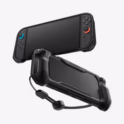 Spigen Rugged Armor, Housse, Nintendo, Noir, Polyuréthane thermoplastique (TPU), Nintendo Switch, Anti-goutte, Résistant aux ...