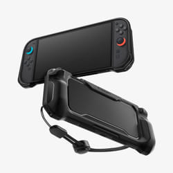 Spigen Rugged Armor Housse Nintendo Polyuréthane thermoplastique (TPU) Noir