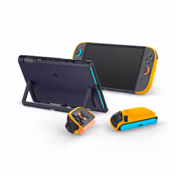Spigen Nano Pop, Housse, Nintendo, Marine, Jaune, Polycarbonate (PC), Polyuréthane thermoplastique (TPU), Nintendo Switch