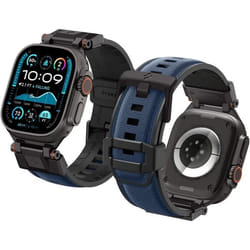 Bracelet en métal durable - SPIGEN - DuraPro Armor - Compatible Apple Watch - Bleu Marine - Nylon/TPU