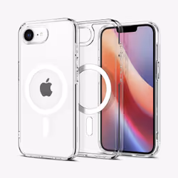 Spigen Ultra Hybrid (MagFit) coque de protection pour téléphones portables 15,5 cm (6.1") Housse Transparent, Blanc