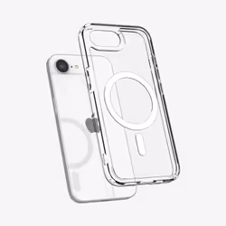 Spigen Ultra Hybrid (MagFit) coque de protection pour téléphones portables 15,5 cm (6.1") Housse Transparent, Blanc