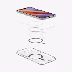 Spigen Ultra Hybrid (MagFit) coque de protection pour téléphones portables 15,5 cm (6.1") Housse Charbon, Transparent - Vue supplémentaire 5