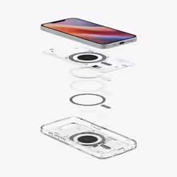Spigen Ultra Hybrid Neo One (MagFit) coque de protection pour téléphones portables 15,5 cm (6.1") Housse Noir, Transparent - Vue supplémentaire 5