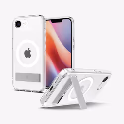 Spigen Ultra Hybrid S (MagFit), Housse, Apple, iPhone 16e, 15,5 cm (6.1"), Transparent, Blanc