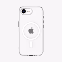 Spigen Liquid Crystal (MagFit), Housse, Apple, iPhone 16e, 15,5 cm (6.1"), Transparent, Blanc