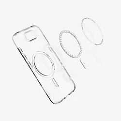 Spigen Liquid Crystal (MagFit) coque de protection pour téléphones portables 15,5 cm (6.1") Housse Transparent, Blanc