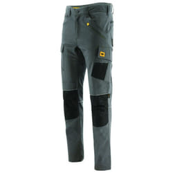 Caterpillar - Pantalon de travail stretch imperméable avec poches genouillères trades wr Gris / Noir 40