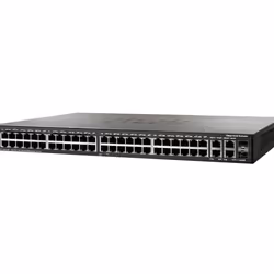 Cisco SF300-48P, Géré, L3, Full duplex, Connexion Ethernet, supportant l'alimentation via ce port (PoE), Grille de montage