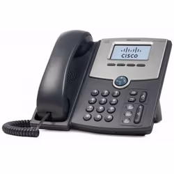 Cisco SPA512G, Téléphone IP, Noir, Argent, Combiné filaire, Sur bureau/mural, 1 lignes, Numérique