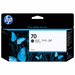 HP 70 cartouche d'encre DesignJet noir mat, 130 ml, Encre à pigments, Encre à pigments, 130 ml, 1 pièce(s)