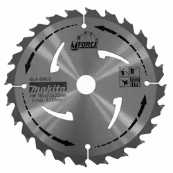 Description générale La lame carbure Makita A-89632, d'un diamètre de 165 mm et équipée de 24 dents, est spécialement conçue  ...