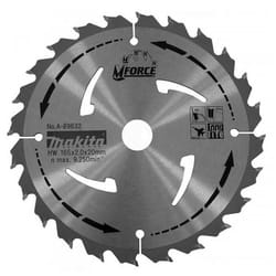 Lame carbure bois Makita MForce 24 dents Ø165 mm pour SP6000J - A-89632