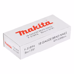 Description générale La boîte de clous Makita F-31896 contient 5000 clous tête homme mini brads galvanisés, d'une longueur de ...