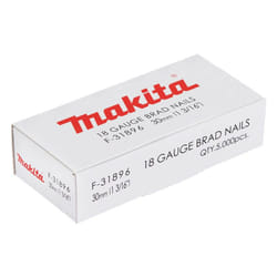 Makita - 5000 clous pointes tête homme 18Ga Ø1.2 mm - 30 mm