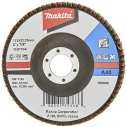 Makita - Disque abrasif à lamelles 125 mm A40 D-27084