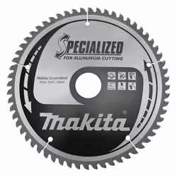 Lame carbure MAKITA B-12435 ''Specialized'' Aluminium pour scies circulaires Lame tensionnée pour coupe propre. Permet égalem ...