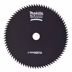 Lame de Scie MAKITA B-14152 Ø 230 mm Une lame Makita en acier trempé à 80 dents pour mauvaises herbes et la coupe de troncs m ...