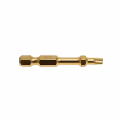 Caractéristiques techniques Embouts longs 50 mm MAKITA Impact Gold Torsion TORX (T) Hexa 1/4 Type: T 25 Long.: 50 mm Forme: E ...
