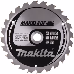 MAKITA B-32708 HM 190/20/24D Disque de lame Makblade Avantages pour l’utilisateur Carbure de tungstène de haute qualité et à ...