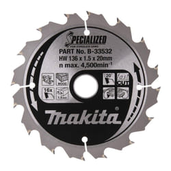 Makita - specialized Lame de scie 136x20x16Z - B-33532