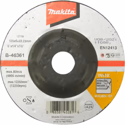 Accessoires d'origine Makita(Makita Meule à ébarber 125 x 6 mm INOX - B-46361 est un produit de la gamme de la société Makita ...
