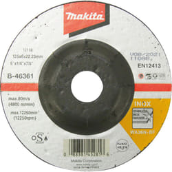 Makita - Meule à ébarber 125 x 6 mm inox - B-46361