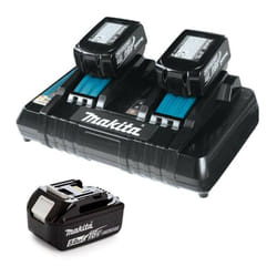 Makita - Pack Power (3x5,0 Ah) avec chargeur double 198458-6
