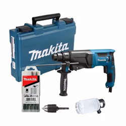 Makita HR2600, 1200 tr/min, 2,4 J, 1,3 cm, 3,2 cm, Secteur