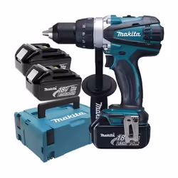 Makita DHP458RF3J, Perceuse à poignée pistolet, 1,3 cm, 7,5 cm, 1,3 cm, 1,6 cm, 1,5 mm