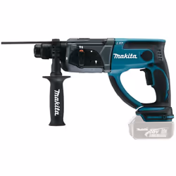 Makita DHR202Z, Noir, Bleu, Argent, 2 cm, 1100 tr/min, 2 J, 4000 bpm, 1,3 cm