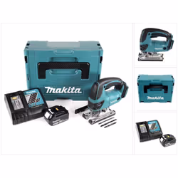 Contenu de la livraison: - 1x Makita DJV 180 Scie sauteuse pendule sans fil 18 V - 6x Lames de scie Makita - 1x Buse d'aspira ...